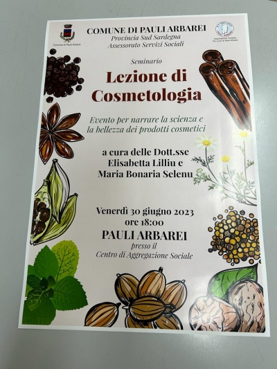 Seminario del 30 giugno 2023 " Lezione di Cosmetologia".