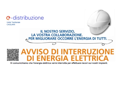 AVVISO DI INTERRUZIONE DELL'ENERGIA ELETTRICA in data gioved&igrave; 9 aprile 2026 dalle ore 08:30 alle ore 16:00