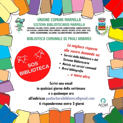 Biblioteca Comunale di Pauli Arbarei. SOS Biblioteca.