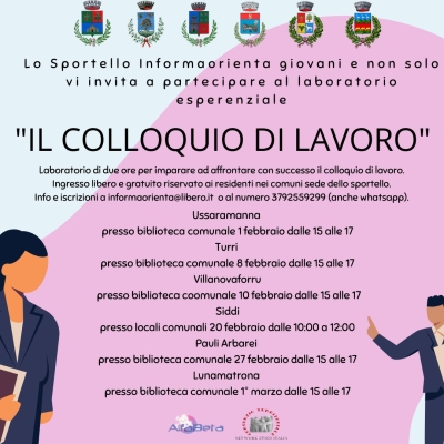 Sportello Informaorienta. Laboratorio "Il colloquio di lavoro".
