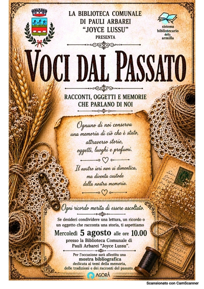 Biblioteca Comunale - Attivit&agrave; di laboratorio "Voci dal Passato".