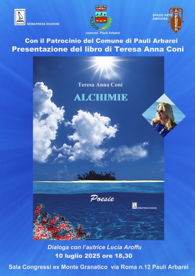 Presentazione del libro " Alchimie" di Teresa Anna Coni.