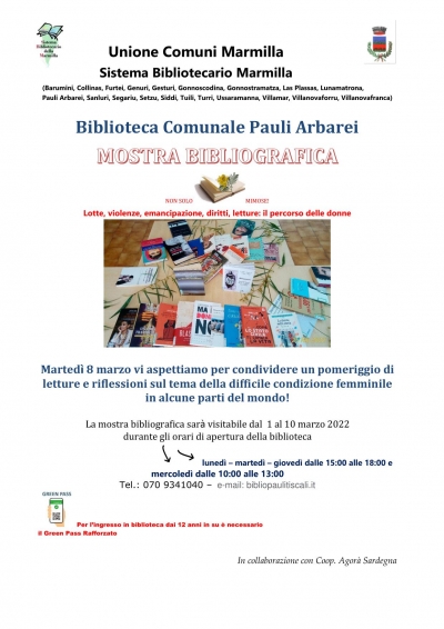 Biblioteca Comunale di Pauli Arbarei. Incontro di Lettura e Mostra Bibliografica.